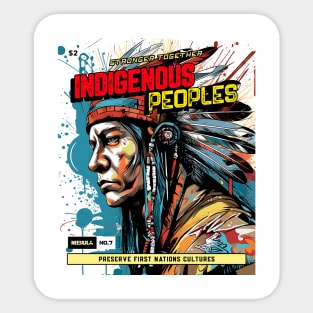 Indigenous Peoples Preserve Culture Sticker